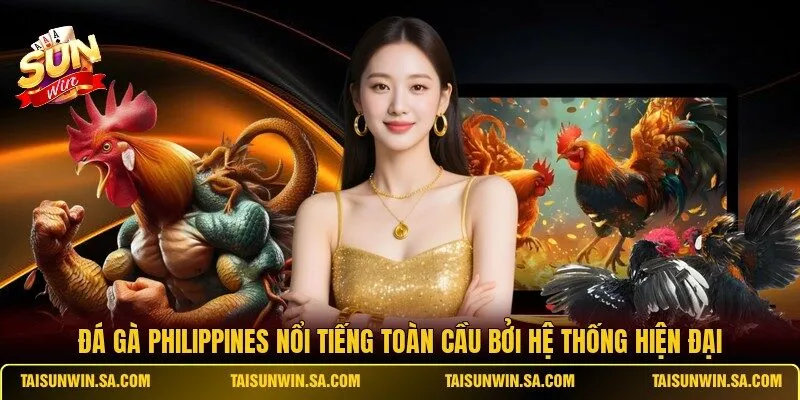 Đá gà Philippines nổi tiếng toàn cầu bởi hệ thống hiện đại
